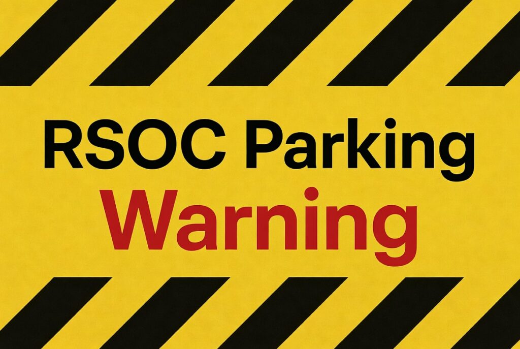 RSOC Parking Warning