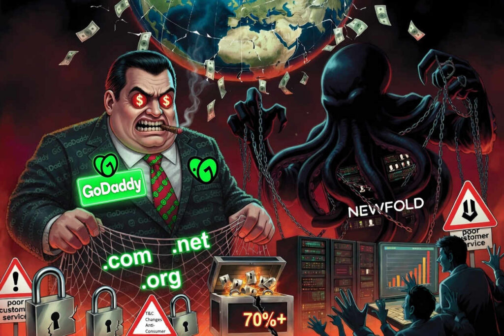 Godaddy and Newfold Digital, essentially, have captured the entire registrar market